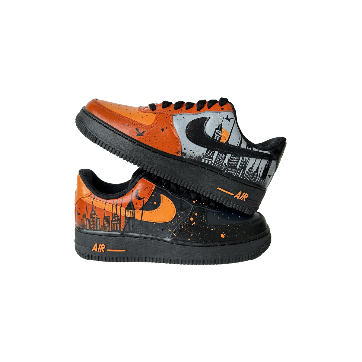 Custom High Top x Orange Skyline — Air Force 1 detail view (image 2)
