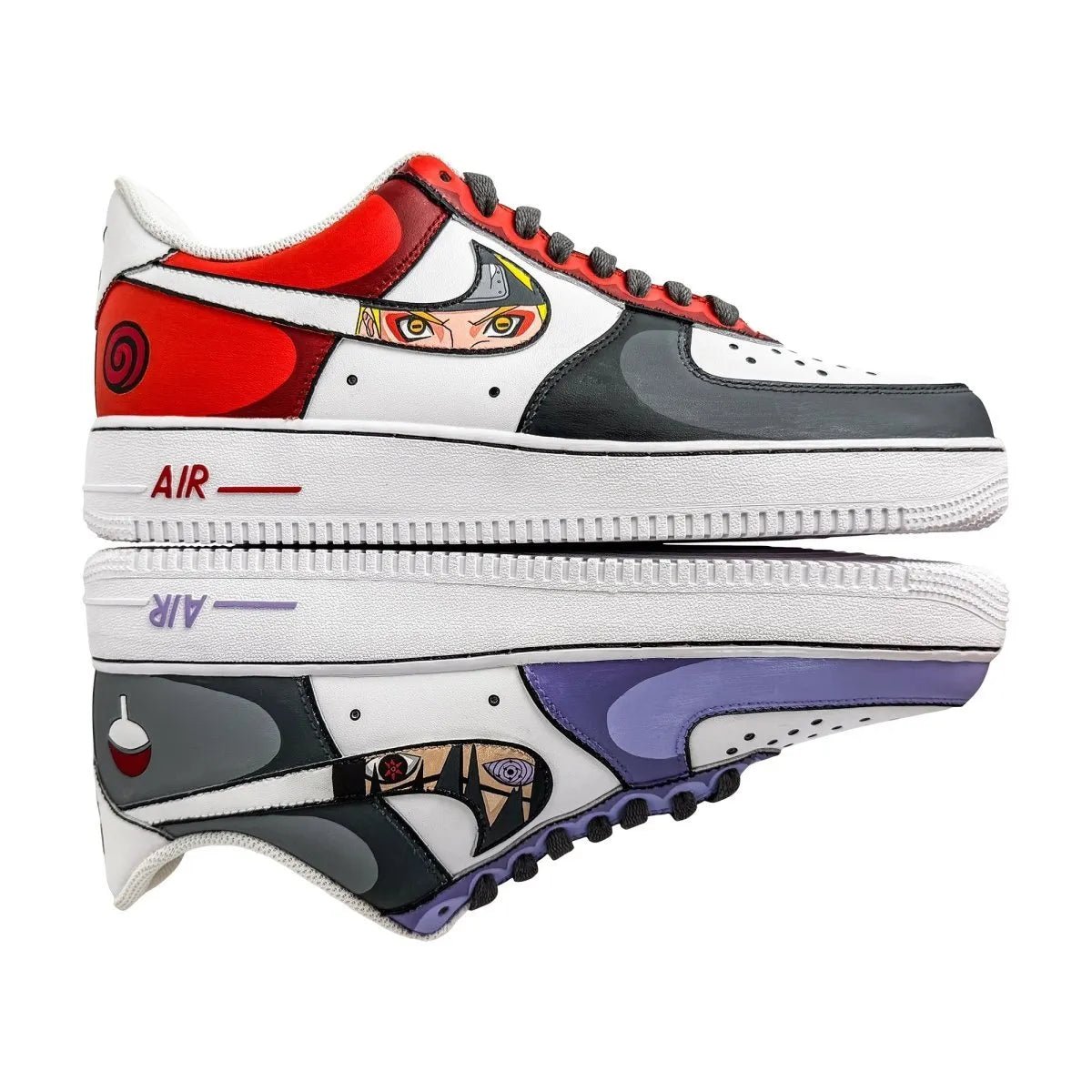 AF1 x Naruto Sasuke (Color Edition) - Sneak Peek Shoes