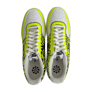Top view of Lando Norris custom sneakers