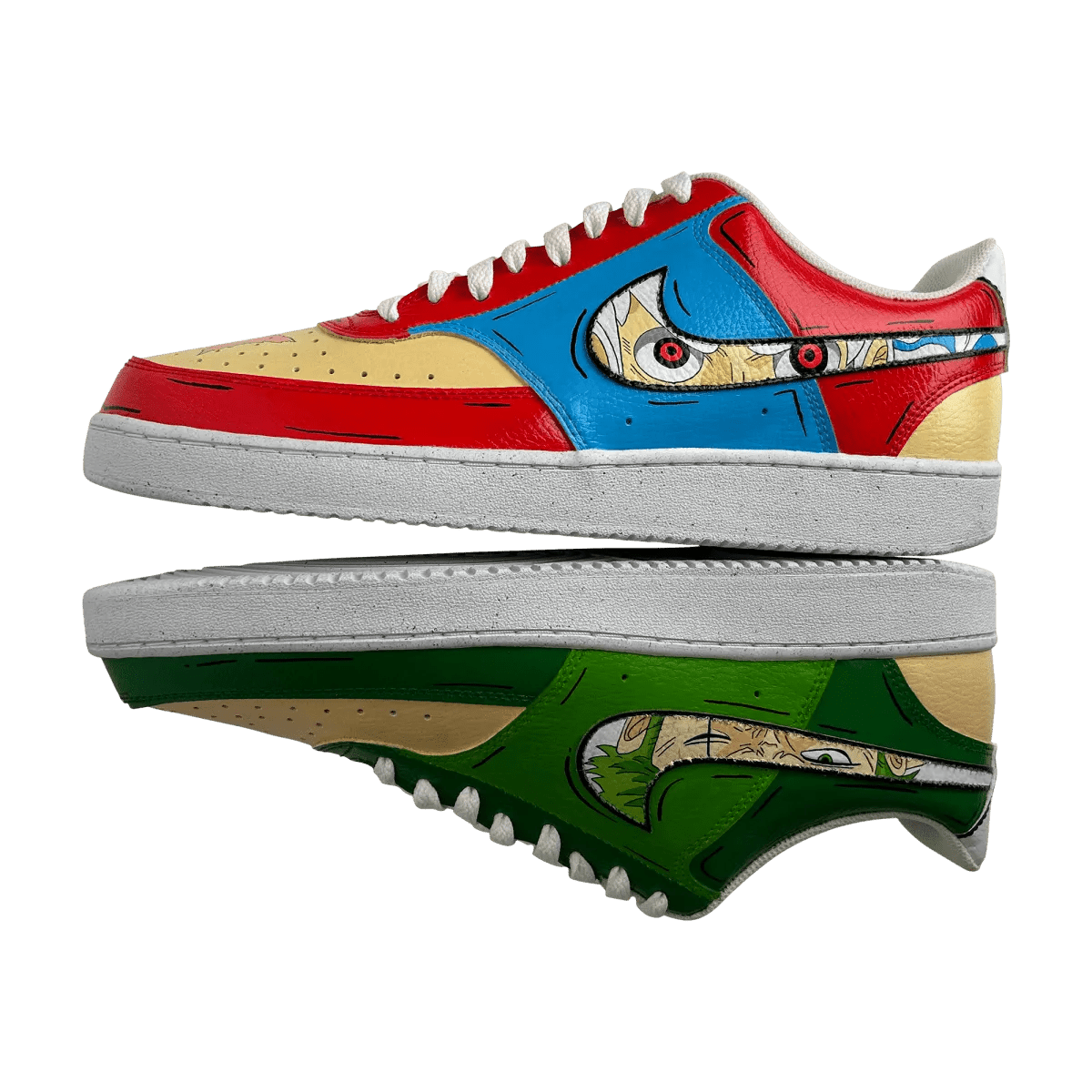 ⚔️🌊 One Piece Court Vision – Luffy & Zoro Edition 👟 - Sneak Peek Shoes