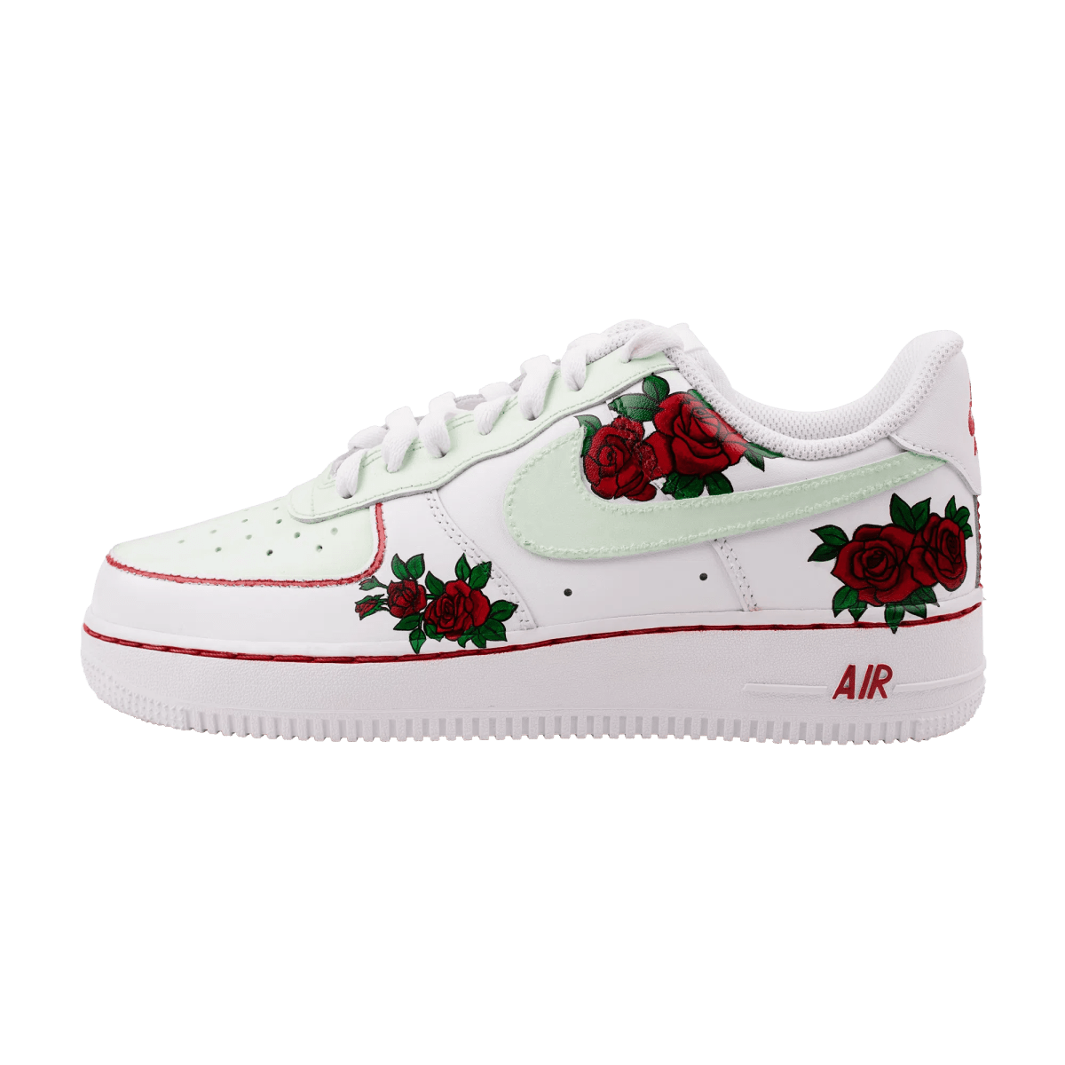 AF1 X Greens n Roses Custom Sneakers