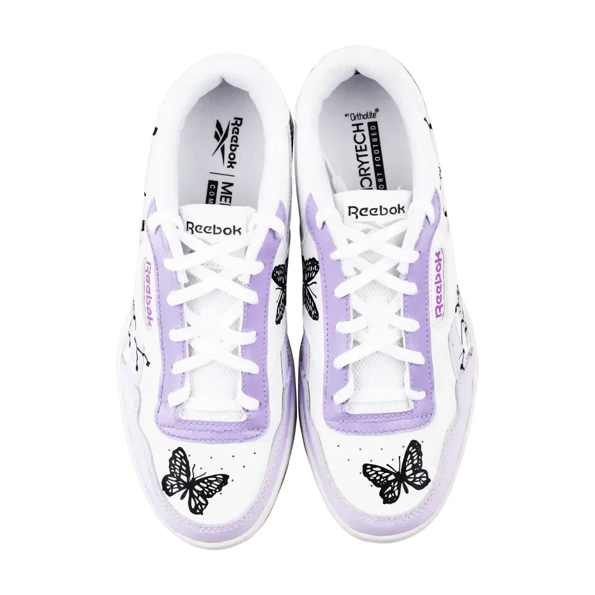 Custom Low Top X Purple Butterfly — detail view (image 2)