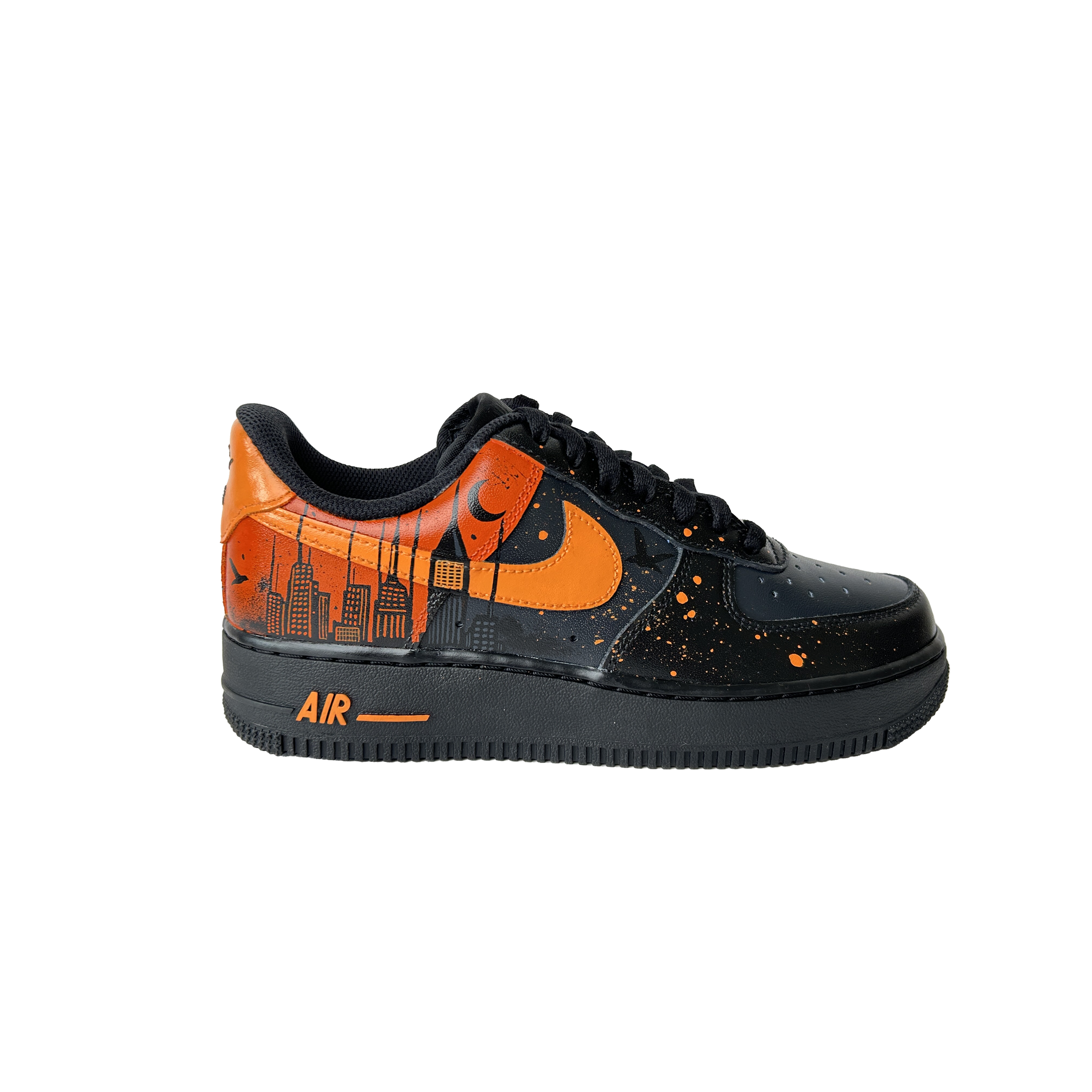 Custom High Top x Orange Skyline — Air Force 1 detail view (image 5)