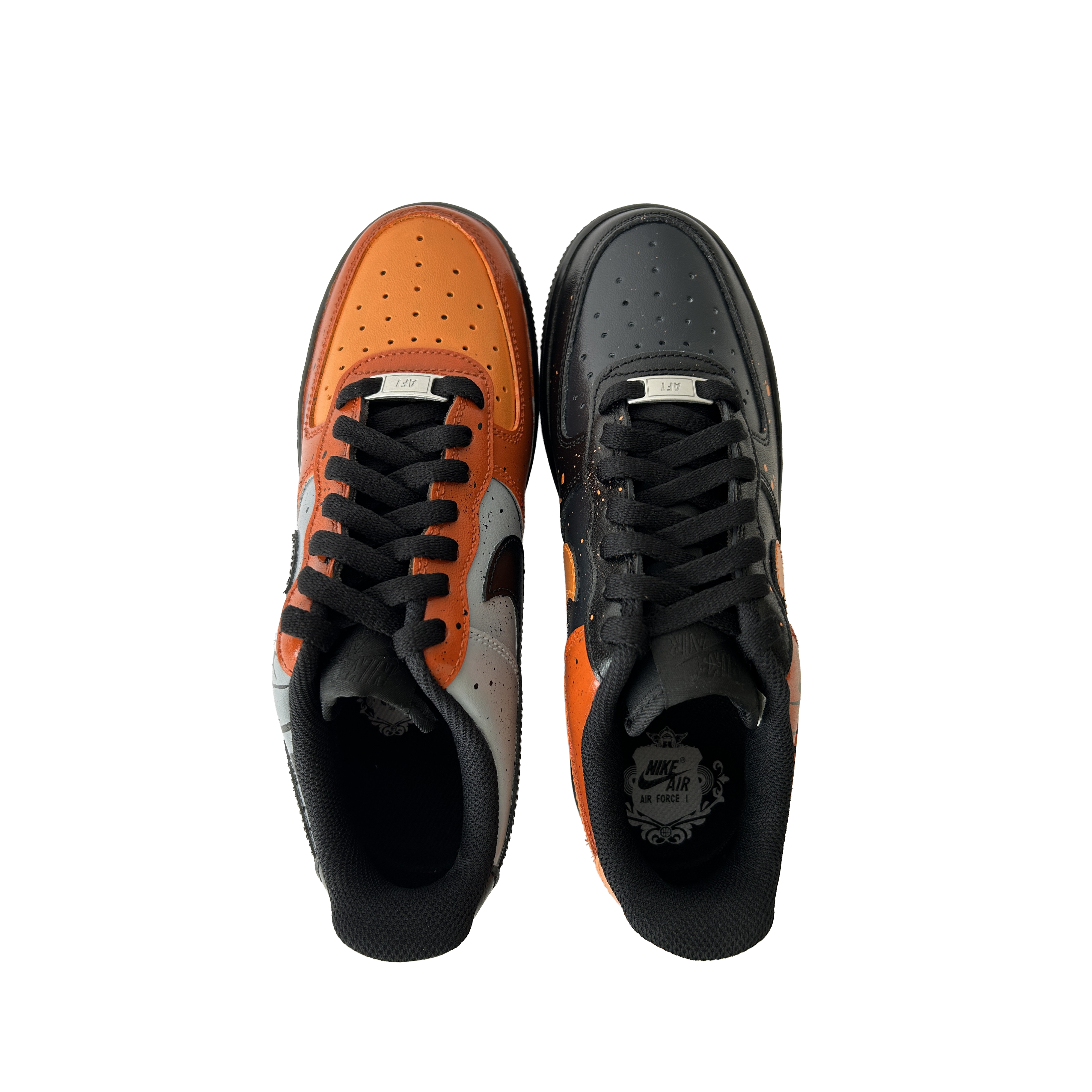 Custom High Top x Orange Skyline — Air Force 1 detail view (image 9)