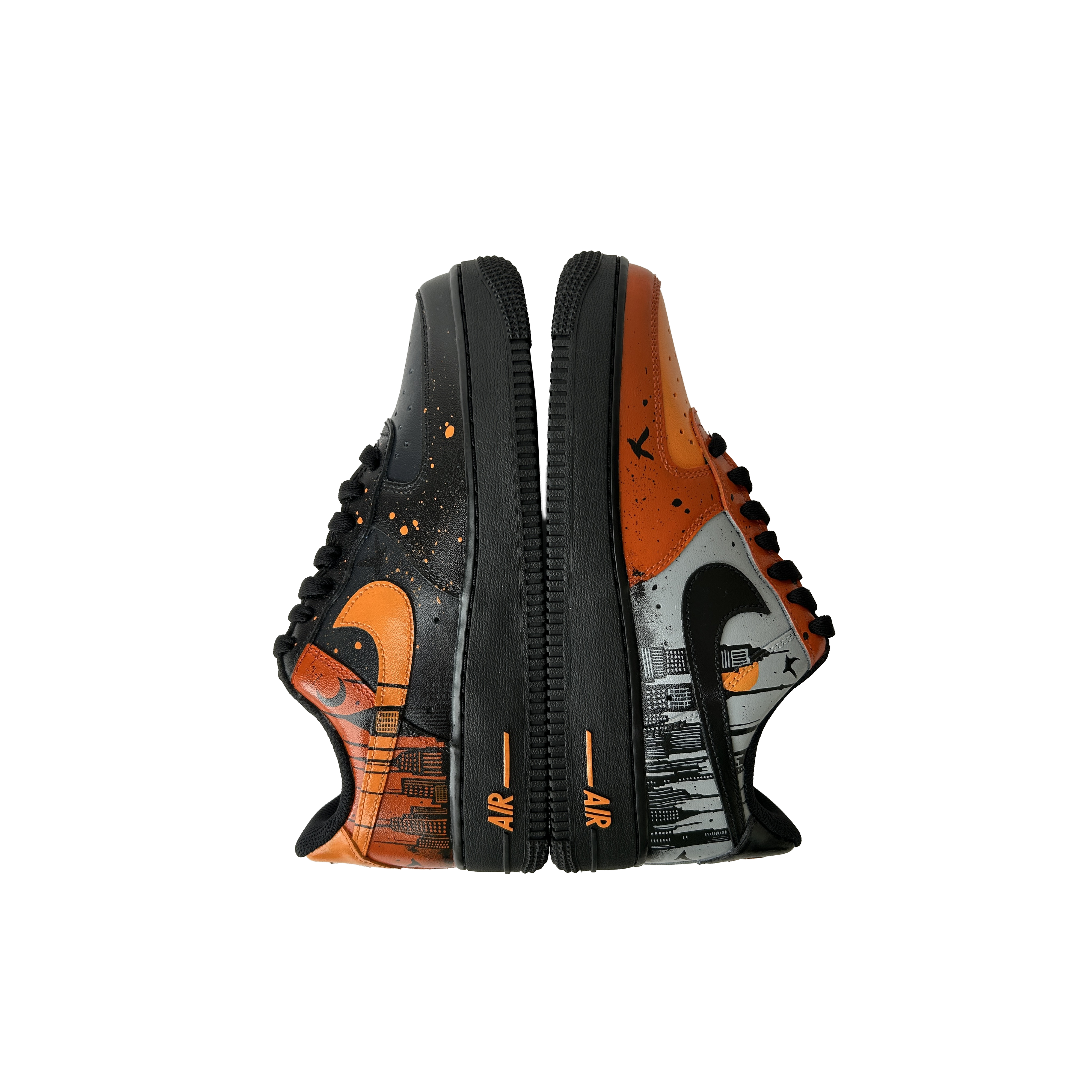 Custom High Top x Orange Skyline — Air Force 1 detail view (image 8)