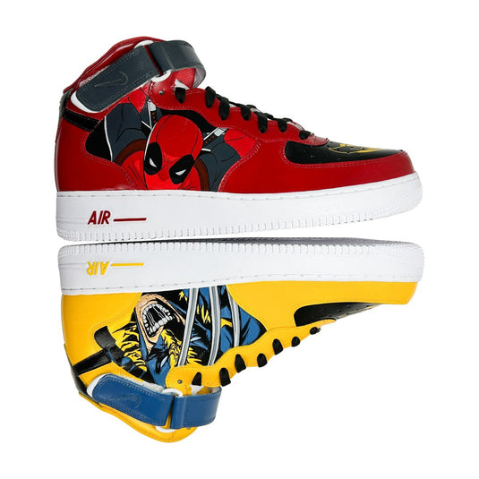 AF1 Mid x Deadpool Vs Wolverine - 2 - Sneak Peek Shoes