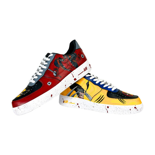 AF1 x Deadpool x Wolverine - Sneak Peek Shoes