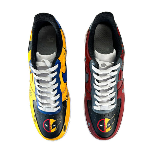 AF1 x Deadpool x Wolverine - Sneak Peek Shoes