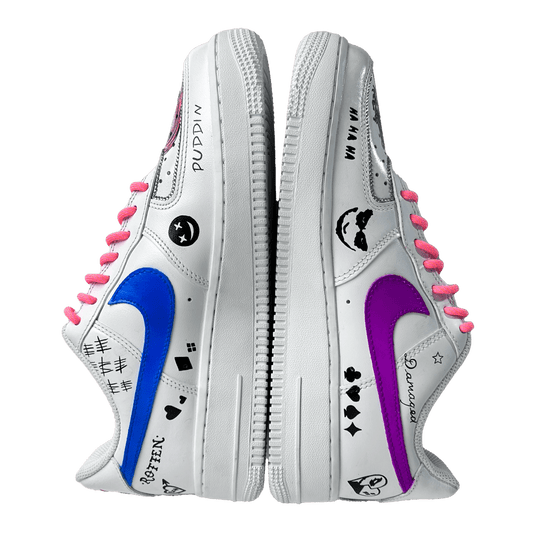 AF1 x Harley X Joker 🤡🔪🖤❤️ - Sneak Peek Shoes