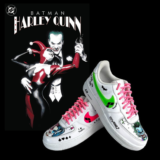 AF1 x Harley X Joker 🤡🔪🖤❤️ - Sneak Peek Shoes