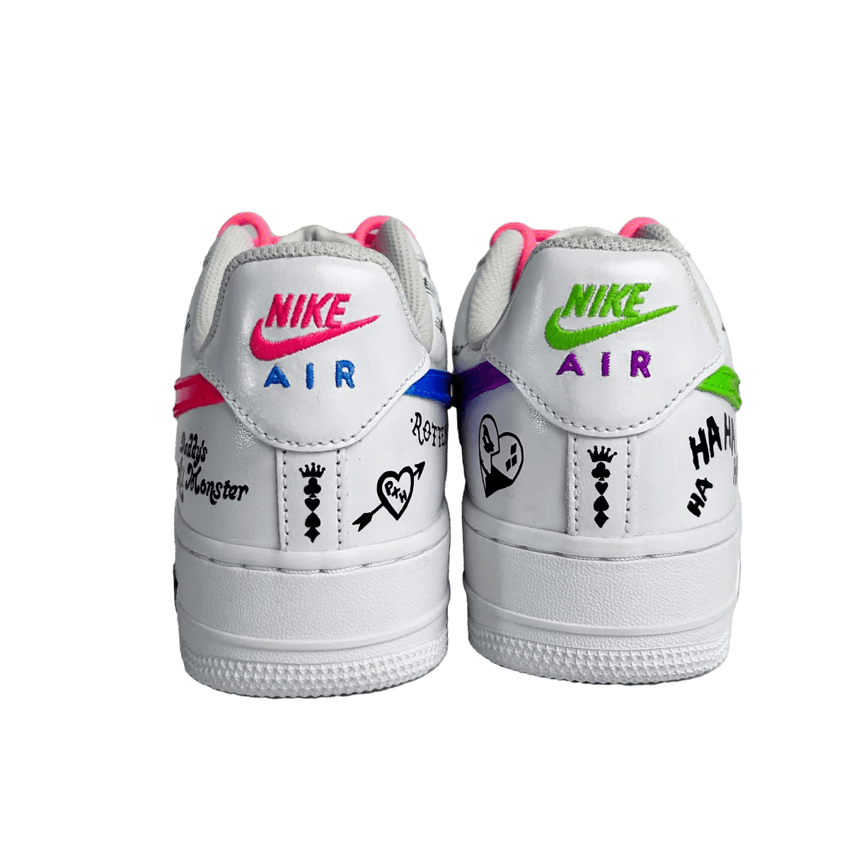 AF1 x Harley X Joker 🤡🔪🖤❤️ - Sneak Peek Shoes