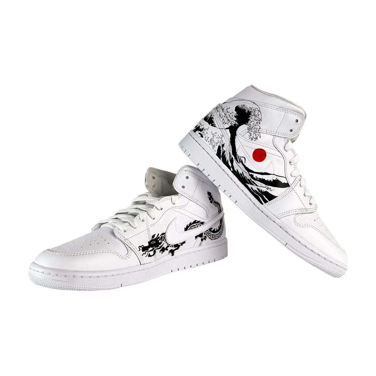 AJ1 x Wings x Oriental Waves - Sneak Peek Shoes