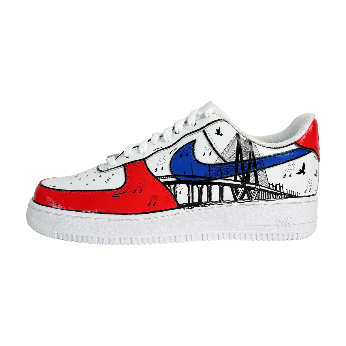 Sea Link and crows painted on AF1 quarter panel