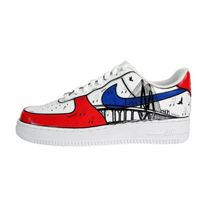 Sea Link and crows painted on AF1 quarter panel