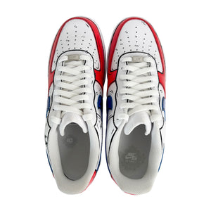 Top view of Superman x Mumbai AF1 pair