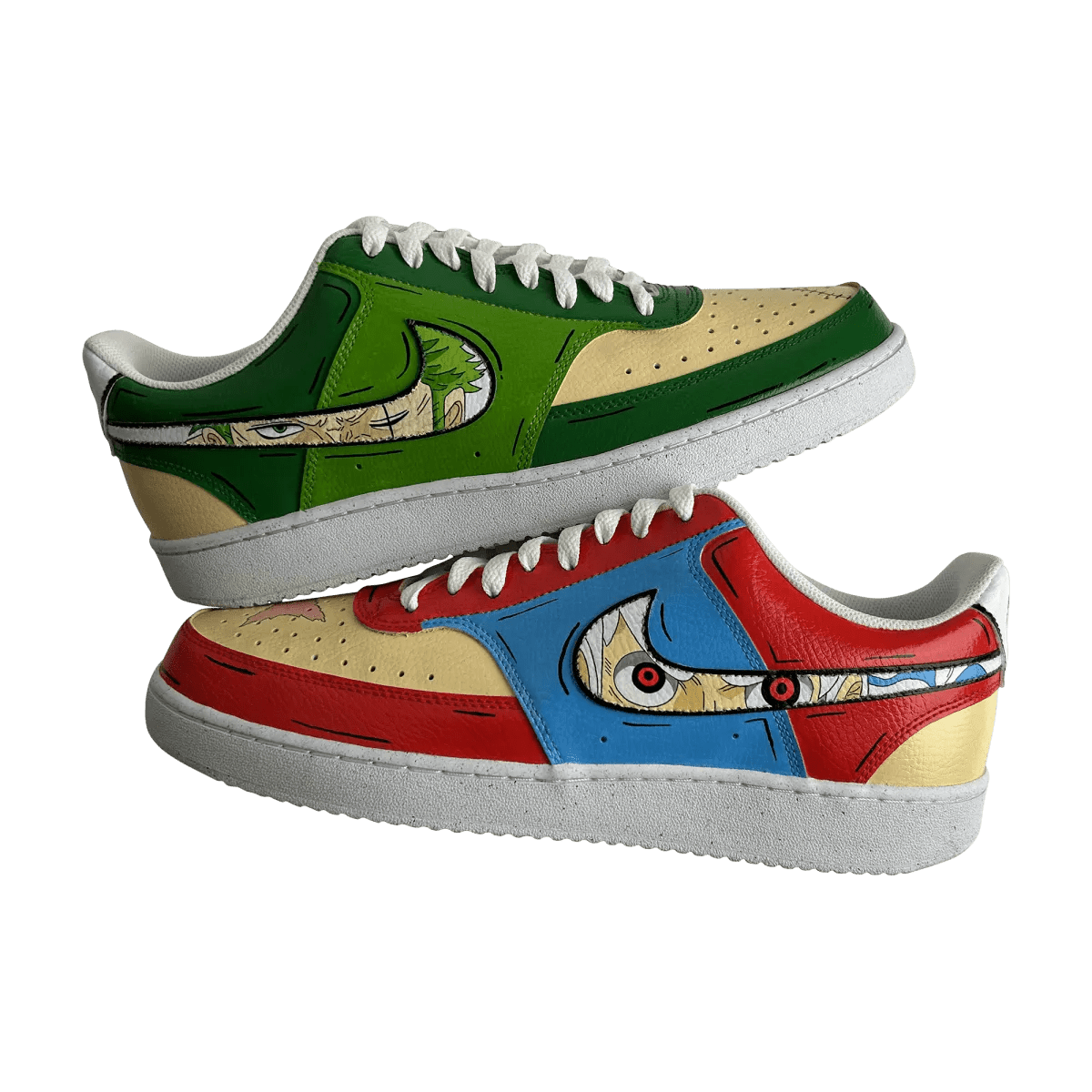 ⚔️🌊 One Piece Court Vision – Luffy & Zoro Edition 👟 - Sneak Peek Shoes