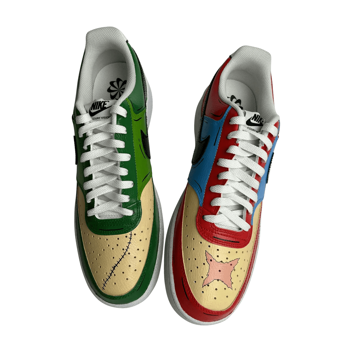 ⚔️🌊 One Piece Court Vision – Luffy & Zoro Edition 👟 - Sneak Peek Shoes