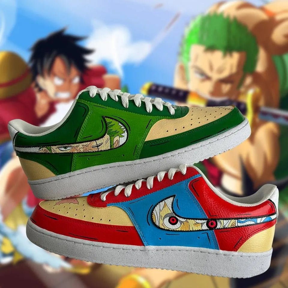 ⚔️🌊 One Piece Court Vision – Luffy & Zoro Edition 👟 - Sneak Peek Shoes