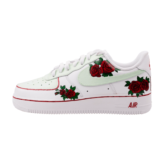 AF1 X Greens n Roses Custom Sneakers - Sneak Peek Shoes