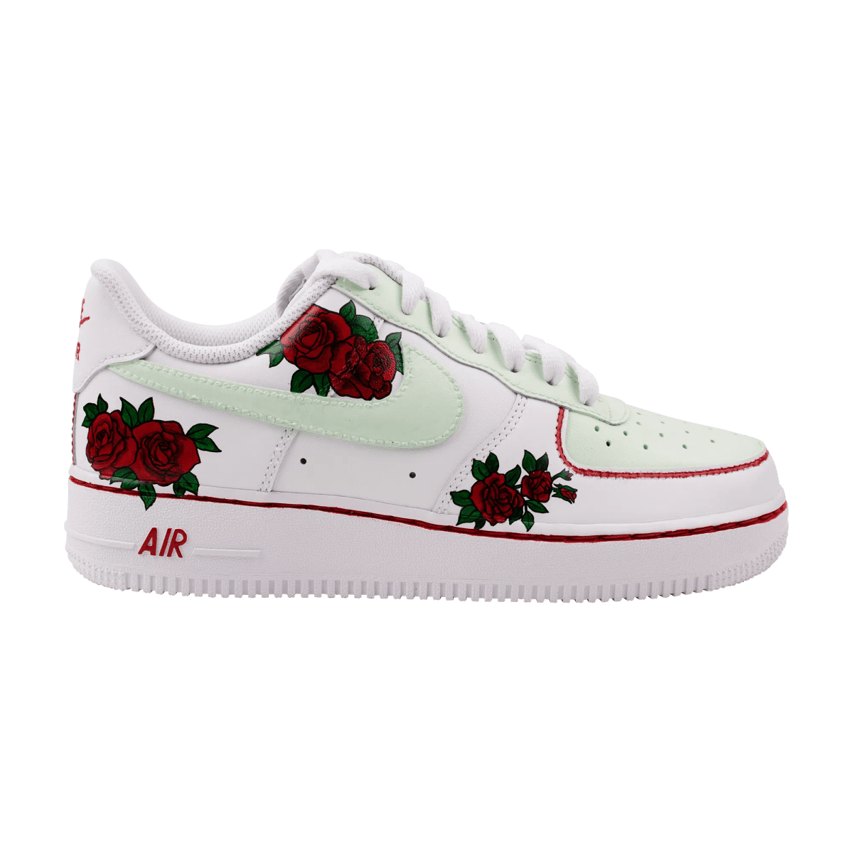 AF1 X Greens n Roses Custom Sneakers