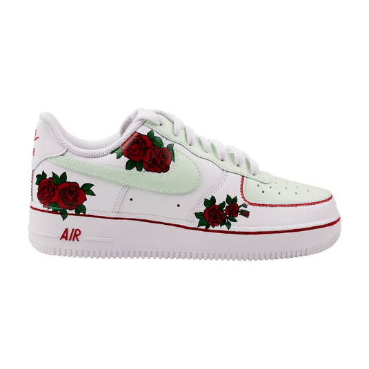 AF1 X Greens n Roses Custom Sneakers - Sneak Peek Shoes