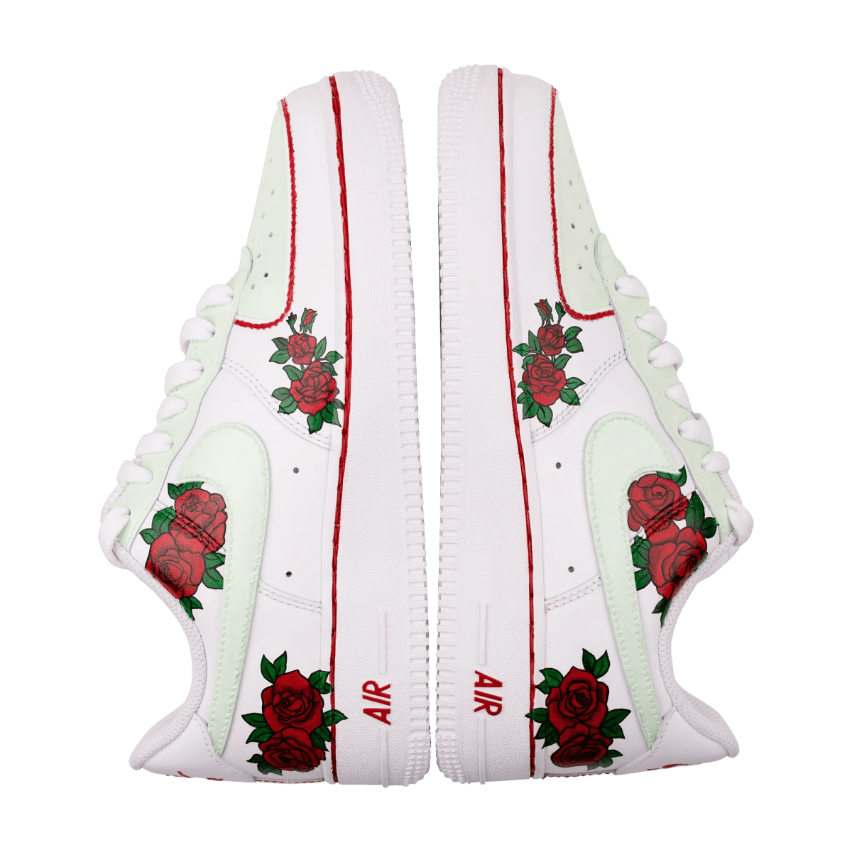 AF1 X Greens n Roses Custom Sneakers