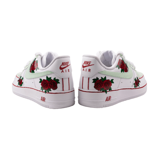 AF1 X Greens n Roses Custom Sneakers - Sneak Peek Shoes