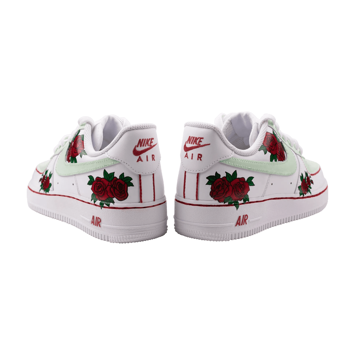 AF1 X Greens n Roses Custom Sneakers