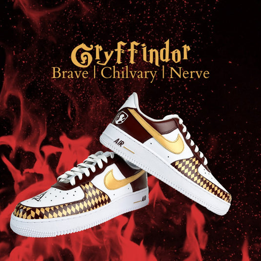 AF1 x Gryffindor - Sneak Peek Shoes