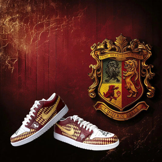 AJ1 Lows X Gryffindor X Harry Potter - Sneak Peek Shoes