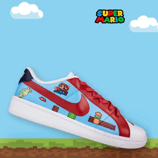 Court Legacy X Mario Custom Sneakers - Sneak Peek Shoes