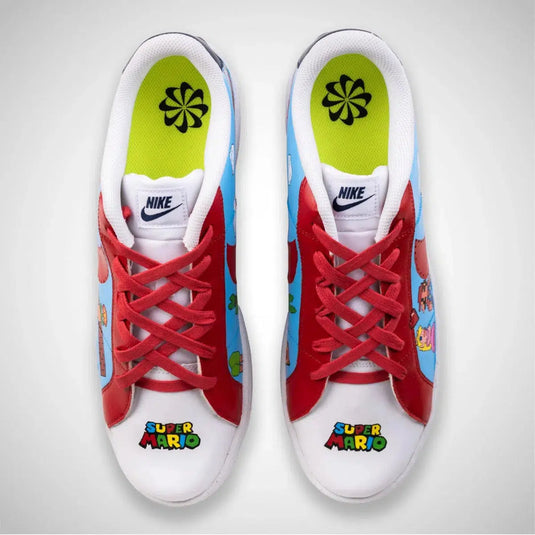 Court Legacy X Mario Custom Sneakers - Sneak Peek Shoes