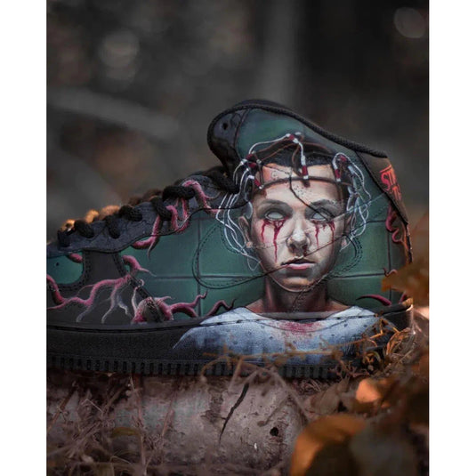 Eleven - Upside Down hand painted Sneakers - Sneak Peek Shoes