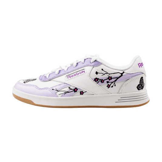 Purple Butterfly Hand Painted Sneakers - Sneak Peek Shoes