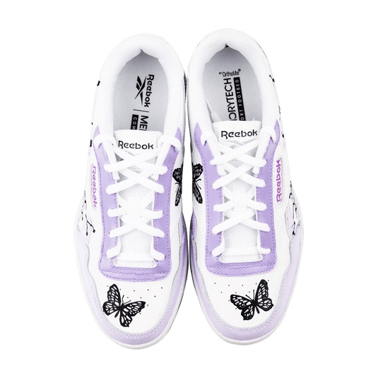 Purple Butterfly Hand Painted Sneakers - Sneak Peek Shoes