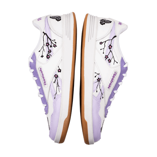 Purple Butterfly Hand Painted Sneakers - Sneak Peek Shoes