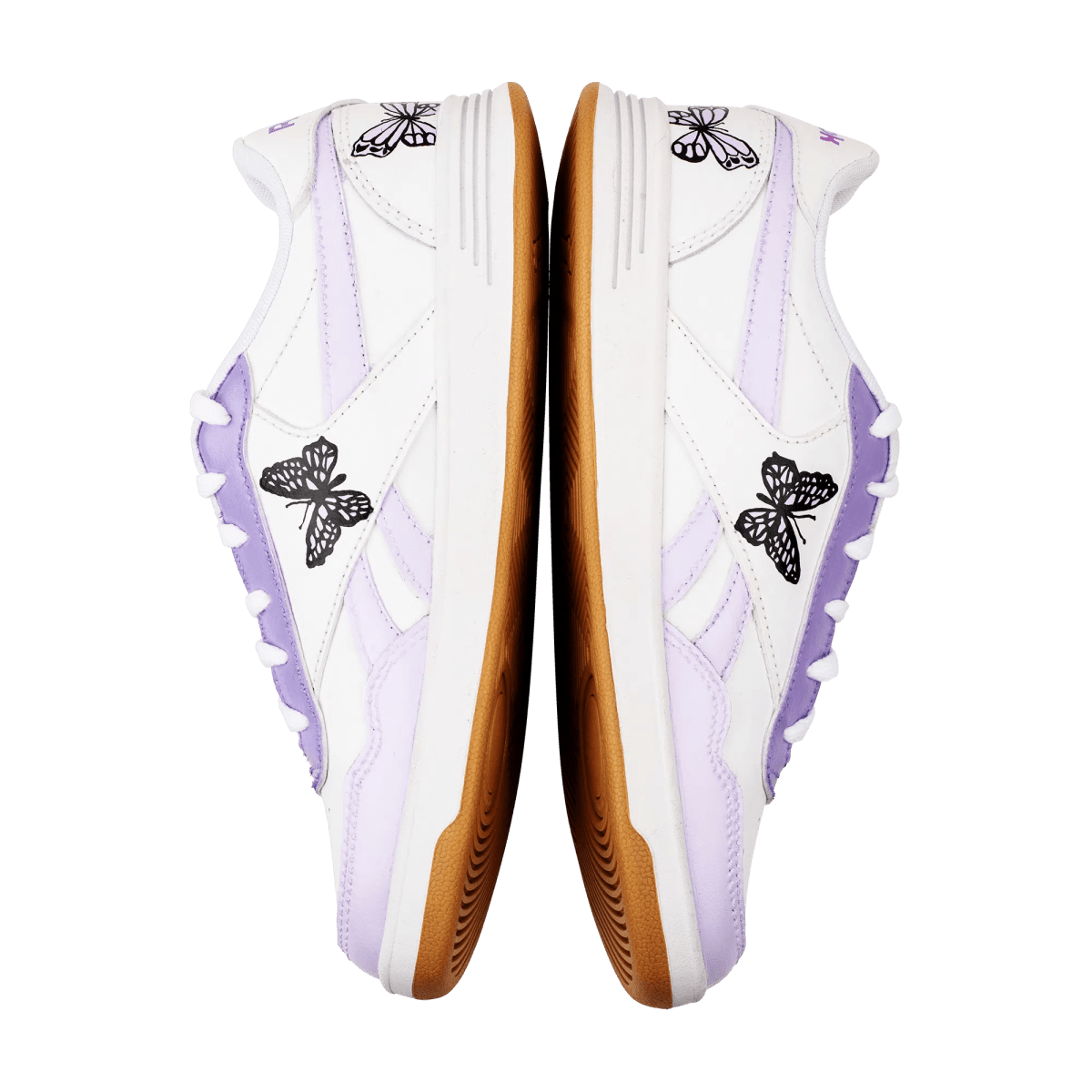 Purple Butterfly Hand Painted Sneakers